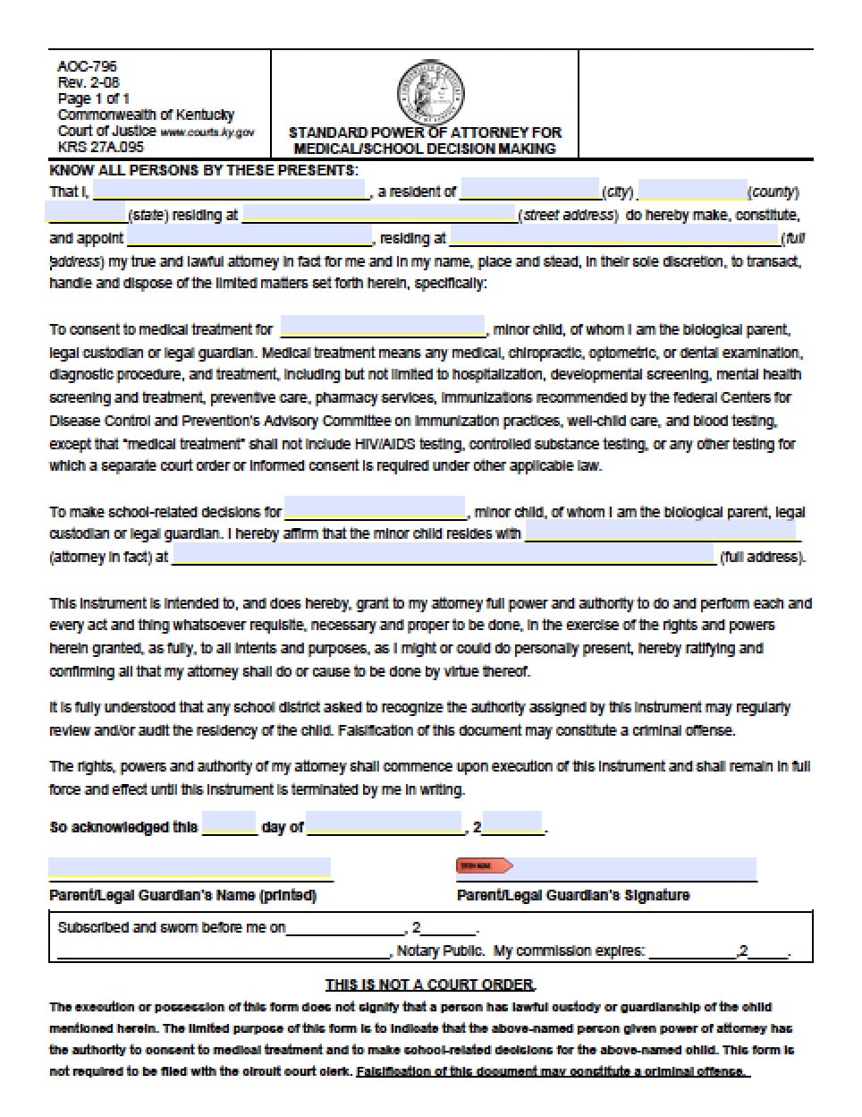 free-printable-medical-power-of-attorney-form-kentucky-printable
